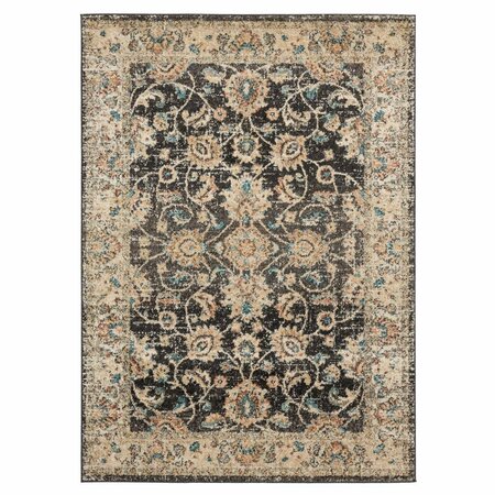 UNITED WEAVERS OF AMERICA 5 ft. 3 in. x 7 ft. 2 in. Marrakesh Bey Walnut Rectangle Area Rug 3801 30254 58